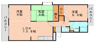 篠栗駅 徒歩13分 3階の物件間取画像